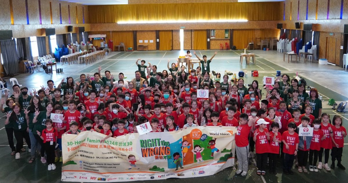 霹:预编版头/曼绒饥饿8小时为宣明会筹募2.1万令吉