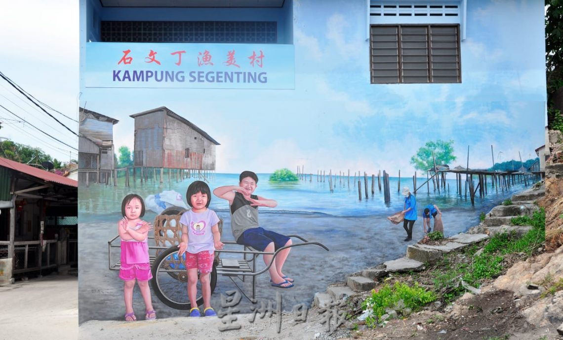 (22日刊)星角摄/图说大马:人文壁画艺术工作者蔡文涛