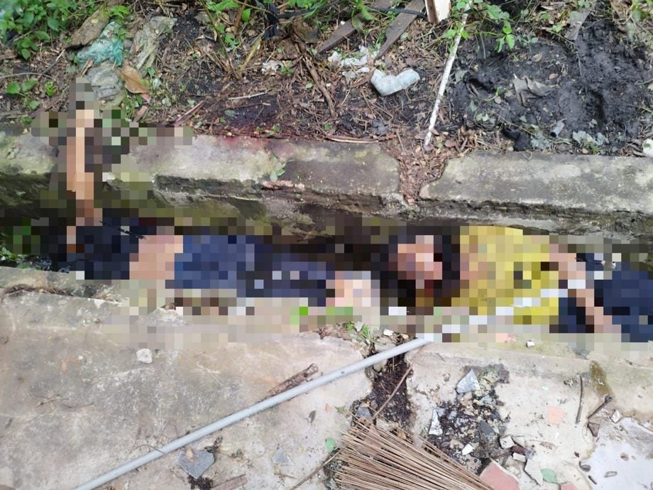 (全国版)吸毒男凶性大发,挥巴冷刀割喉妻儿三人!