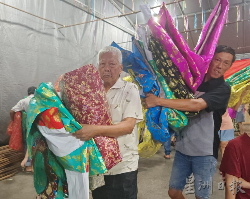 (大北马)吉打默贡斗母宫最大尊大士爷回銮旺西南方,龙袍突破469件。