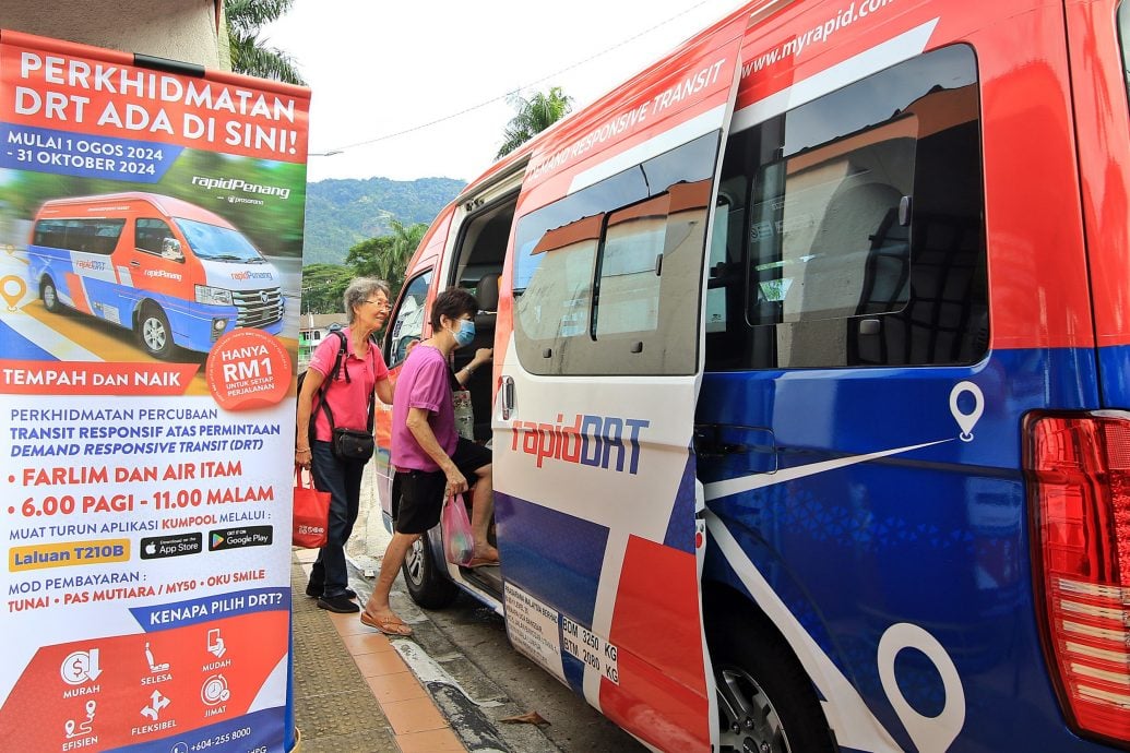 (大北马)快捷通巴士公司在槟城试跑电召客货车服务 每趟只需1令吉受乘客热捧