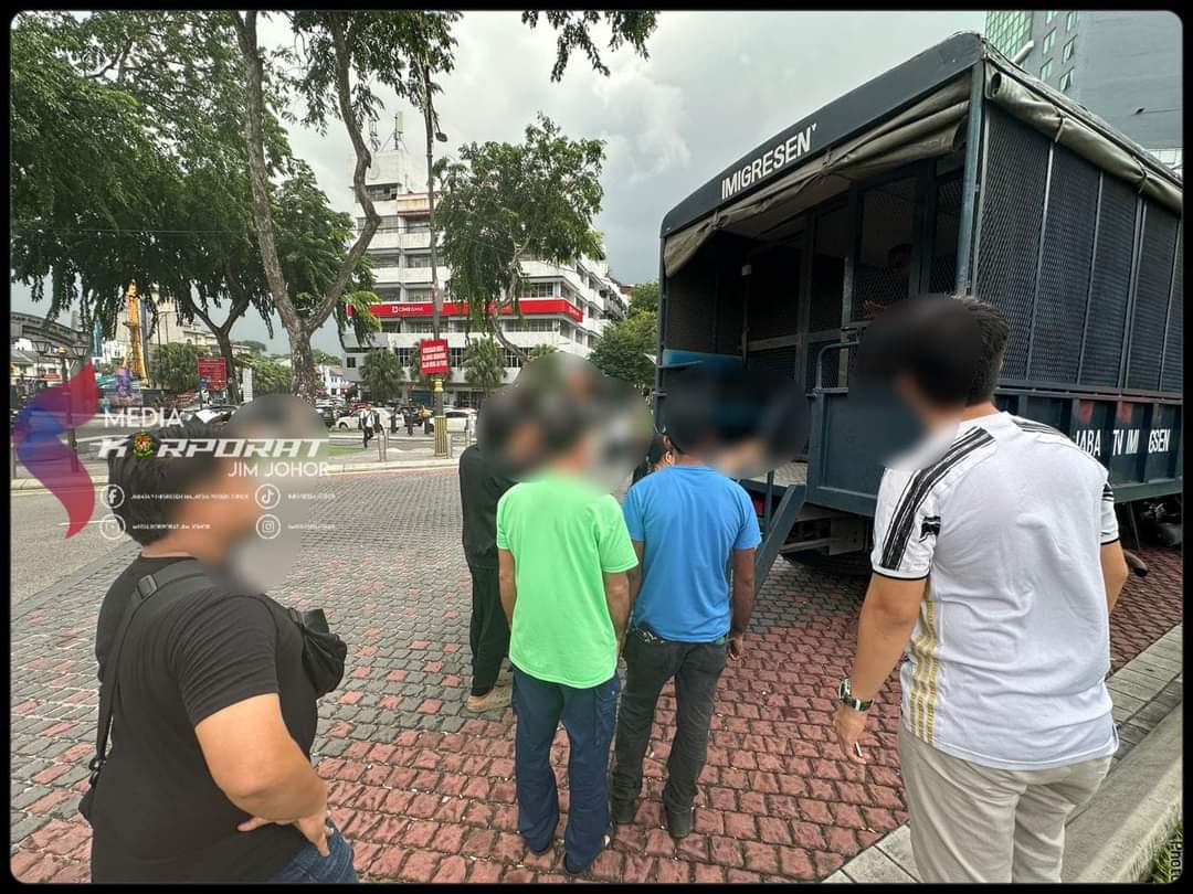 (已签发)柔:柔移民局3地执法3天 扣留64非法外劳