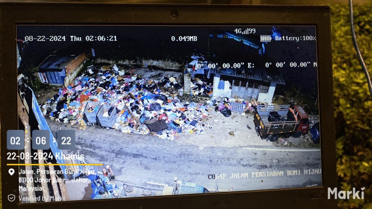 (已签发)柔:**版二头**非法垃圾场装监控器 新山市厅揪垃圾虫