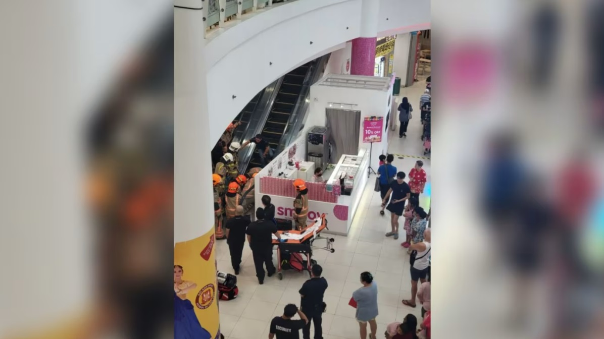 (已签发)柔:狮城二三事:再发生商场电扶梯夹脚事件 女童被送院