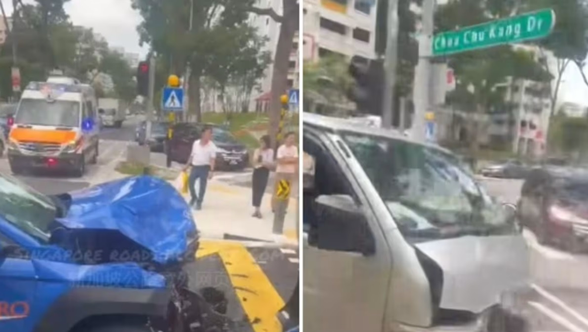 (已签发)柔:狮城二三事:蔡厝港德士货车相撞 三人送院