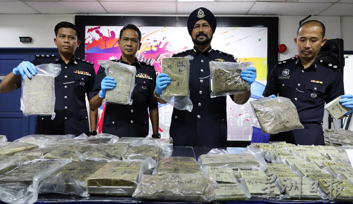 华裔毒贩被捕,警起获逾20万令吉大麻