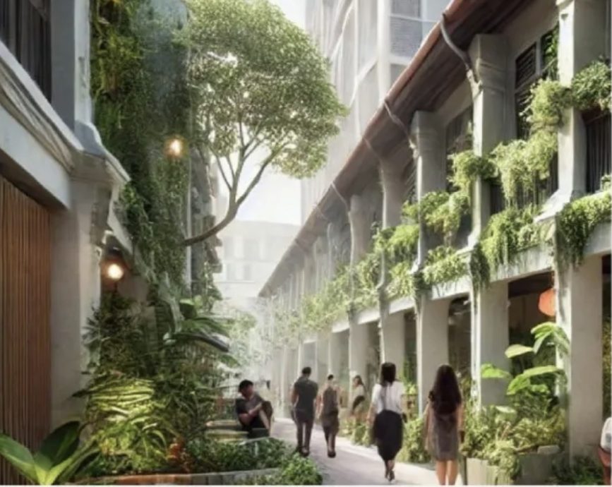 峇大马路后巷将美化及绿化,展现全新面貌