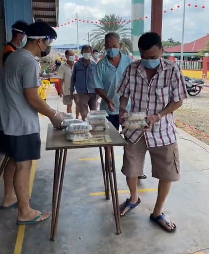 *已签发* 柔【善心美事】昔加末焜明园关帝庙,募食物篮发扬互助精神