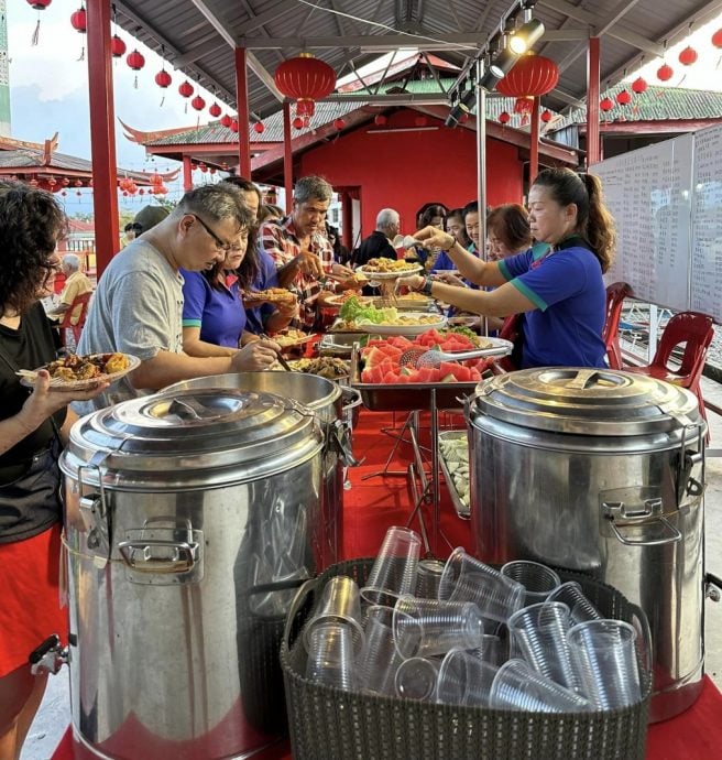 *已签发* 柔【善心美事】昔加末焜明园关帝庙,募食物篮发扬互助精神