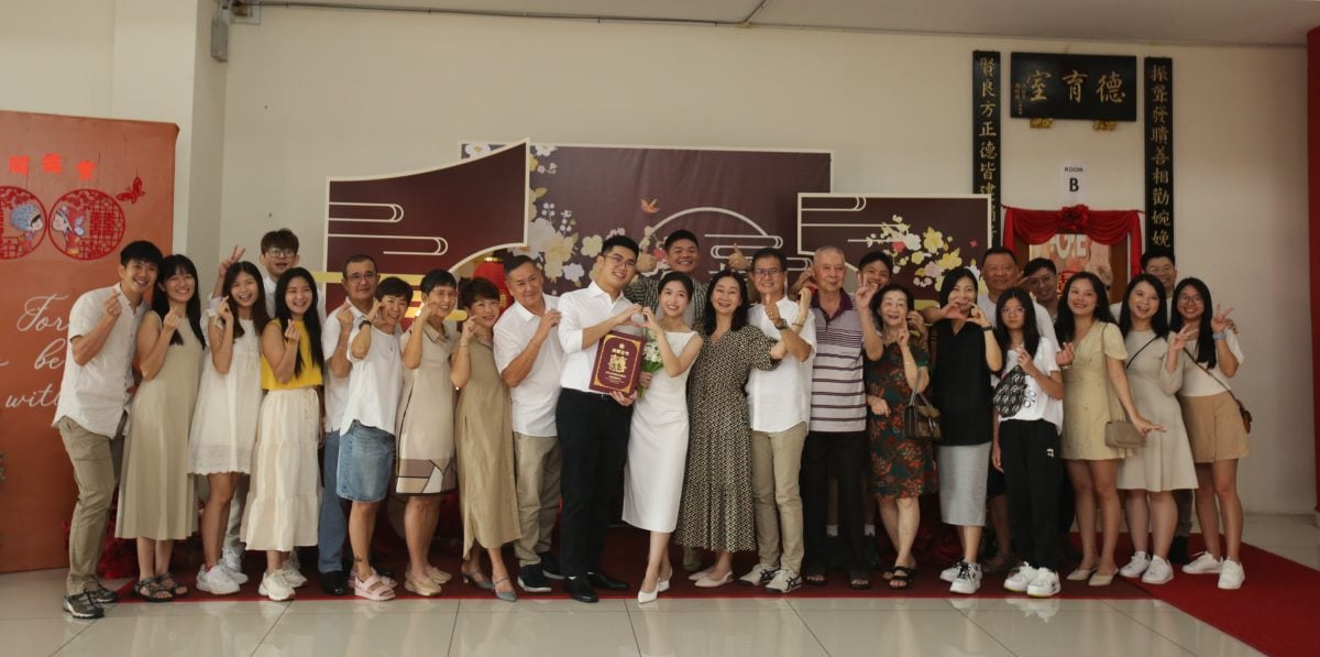 *已签发* 柔:古来德教会9月9日迎来21对新人订终生