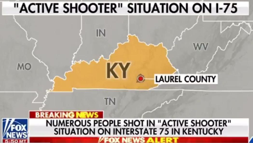 美国肯塔基州际公路惊传枪击!多人中弹枪手在逃