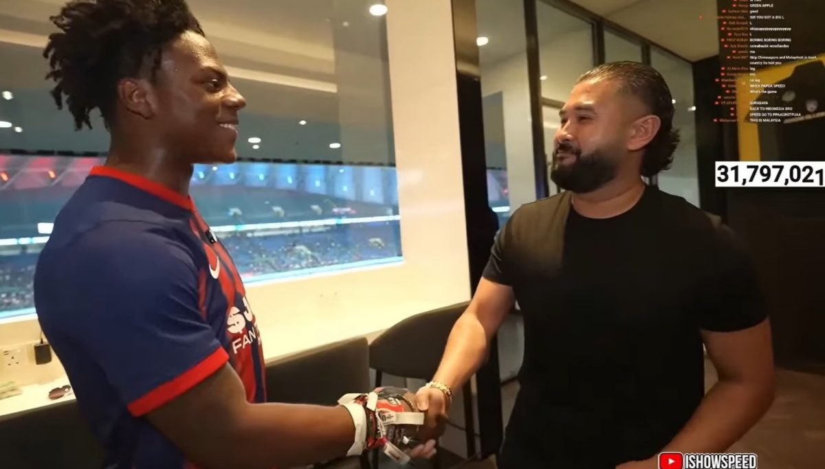 视频|接见美国千万网红IShowSpeed 柔王储:欢迎到我家做客