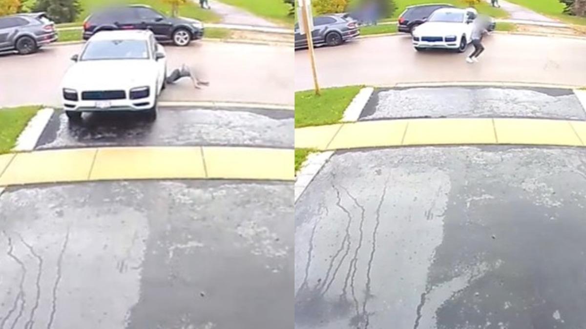 视频/少女佯装买保时捷 退车撞翻卖家夺车逃