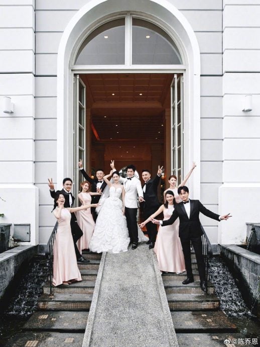 陈乔恩婚礼同框乔任梁 粉丝见插画感动鼻酸