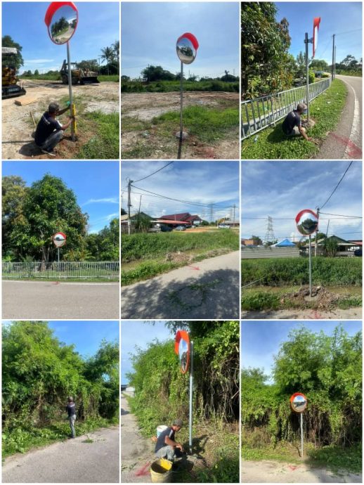 (古城封面副文)骆慧茹使用市议员拨款4800令吉在甘榜设4个凸透镜