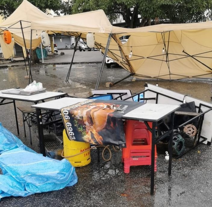 (古城第三版主文)玛琳风灾,夜市8档口遭殃