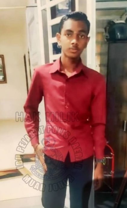 (已签发)柔:麻警吁民众助寻,16岁失踪印裔少年