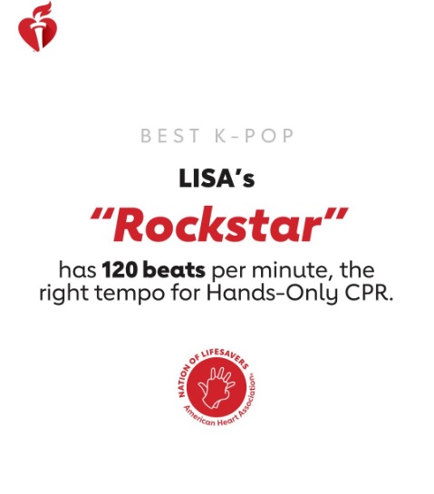 Lisa新歌《Rockstar》成急救神曲! 美国心脏协会:节拍符CPR节奏