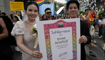 Thailand legalises same-sex marriage, allows couples to wed starting in January