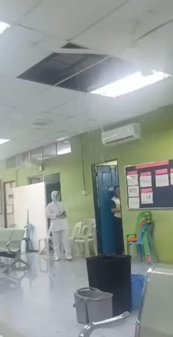 吧巴医院淹水 病患躺积水病房床上