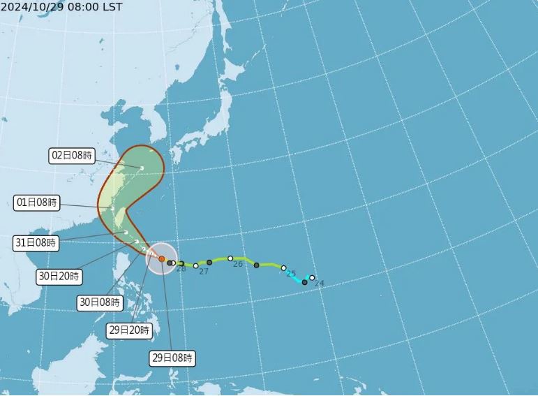 康妮成今年“最大只台风” 日本气象厅预估:将以强台贯穿台湾