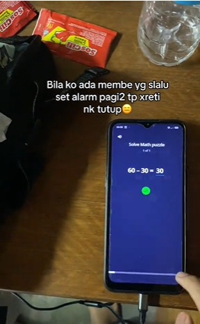 视频|不答题不给关!帮室友关手机闹钟 内建程序跳出数学题