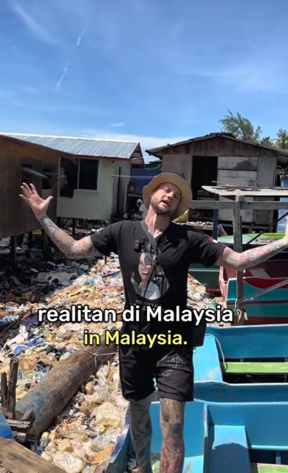 |拍片揭大马多地遍布垃圾 外国网红:没想象中干净