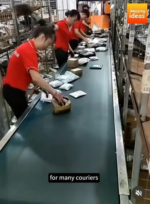 视频|现代版奴隶快递收集仓 员工如机械秒分类包裹