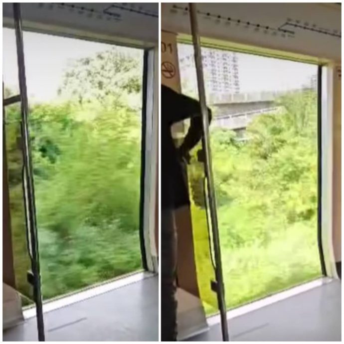 视频|电动火车行驶中车门大开 KTMB:接报后已完成修复