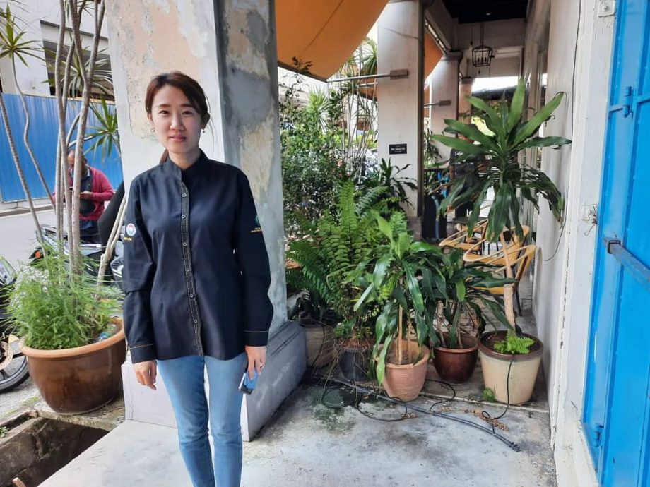 (古城第三版主文)店家用花盆“封闭”走廊,居民投诉被迫走到马路上威胁安全