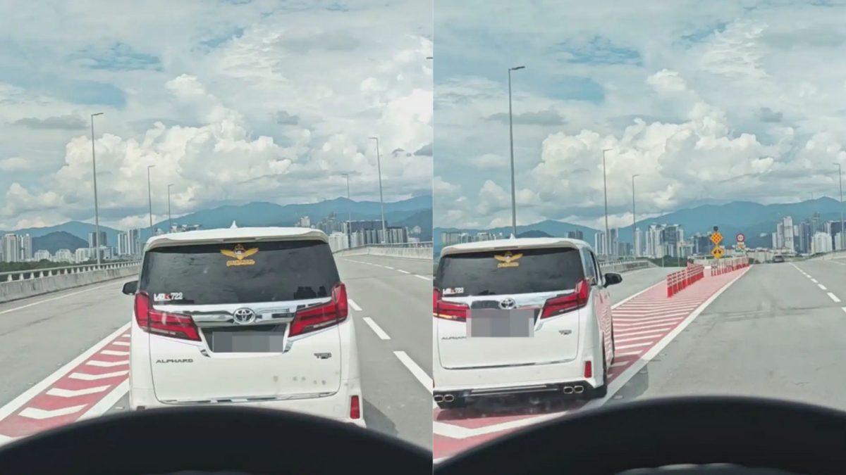 (可安排8pm上网)Alphard轿车突兀换道惹众怒 网轰司机鲁莽驾驶