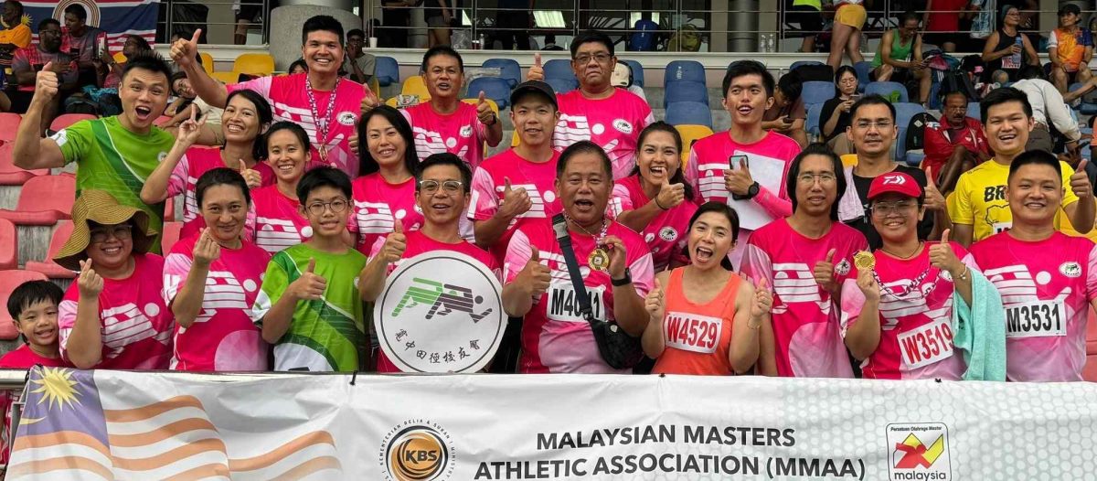 新山宽中田径校友会参加国际赛,囊括5面奖牌