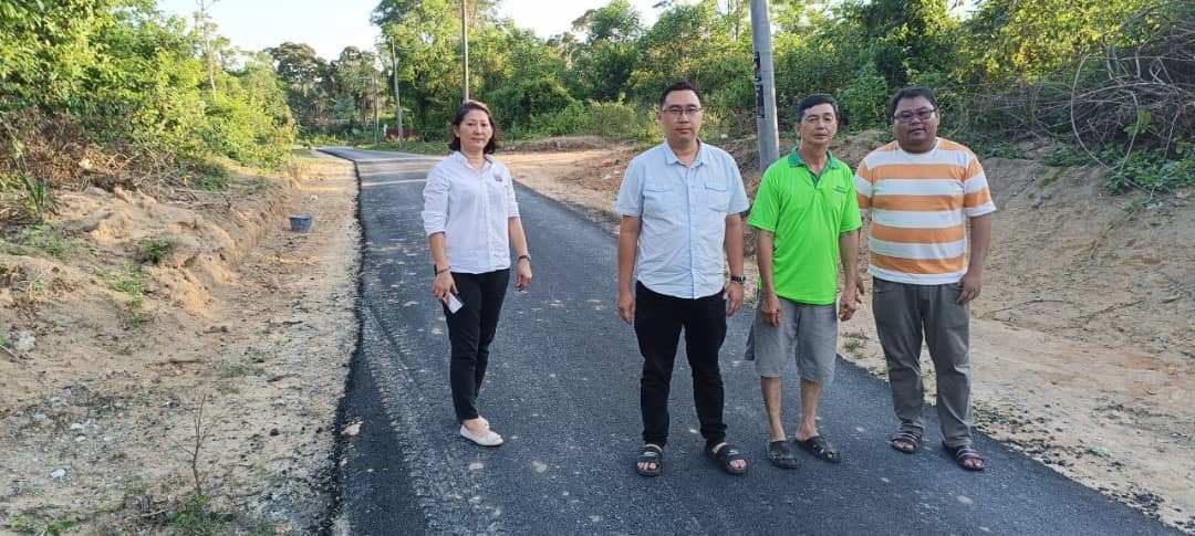 NS淡边/淡边石山路通往甘榜希历传统村庄,桥梁加宽工程如期竣工