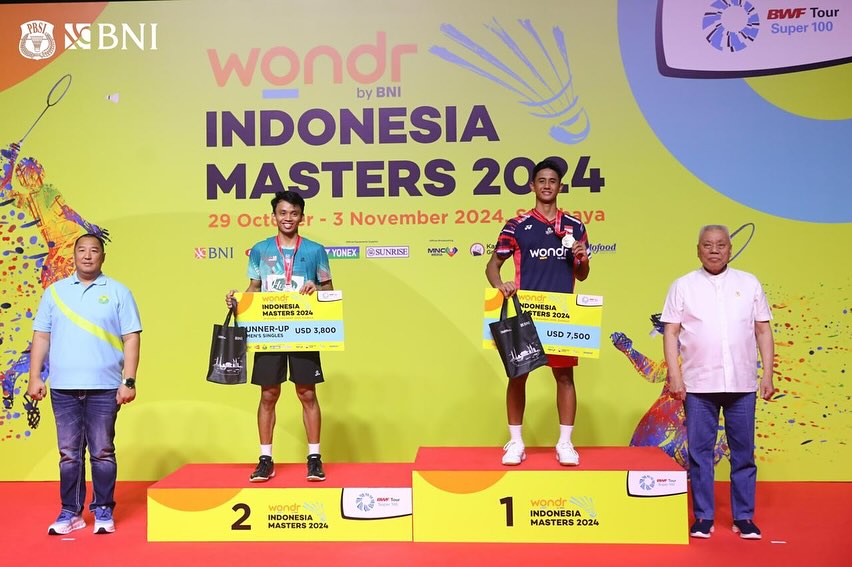 世界羽联世界排名| 上周印尼100赛夺亚军 艾迪尔跳33级名列91