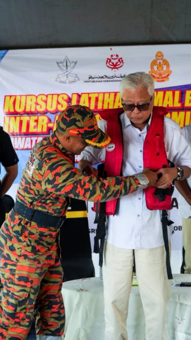 东:百乐县联合救灾机构演习应付年杪随时的水灾