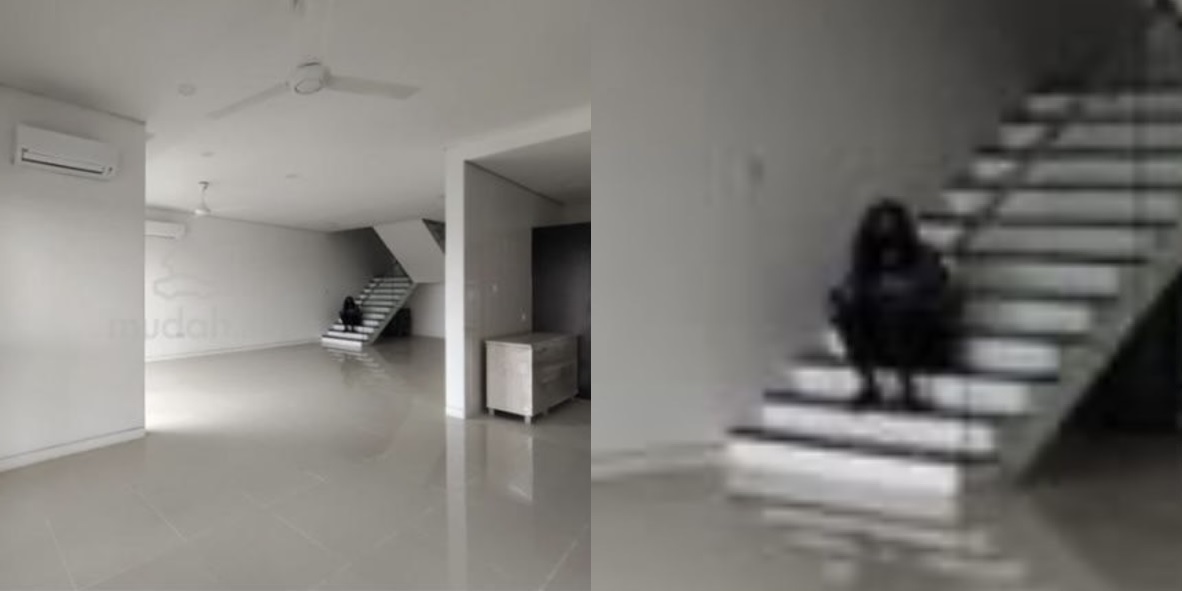 有“幽灵”坐在楼梯? 单位出租照吓坏租客