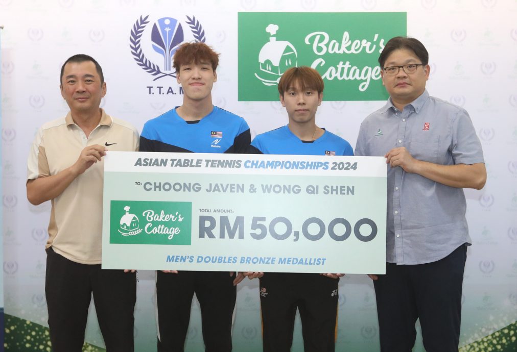 棋子组合亚锦赛夺铜 马乒总奖励5万令吉