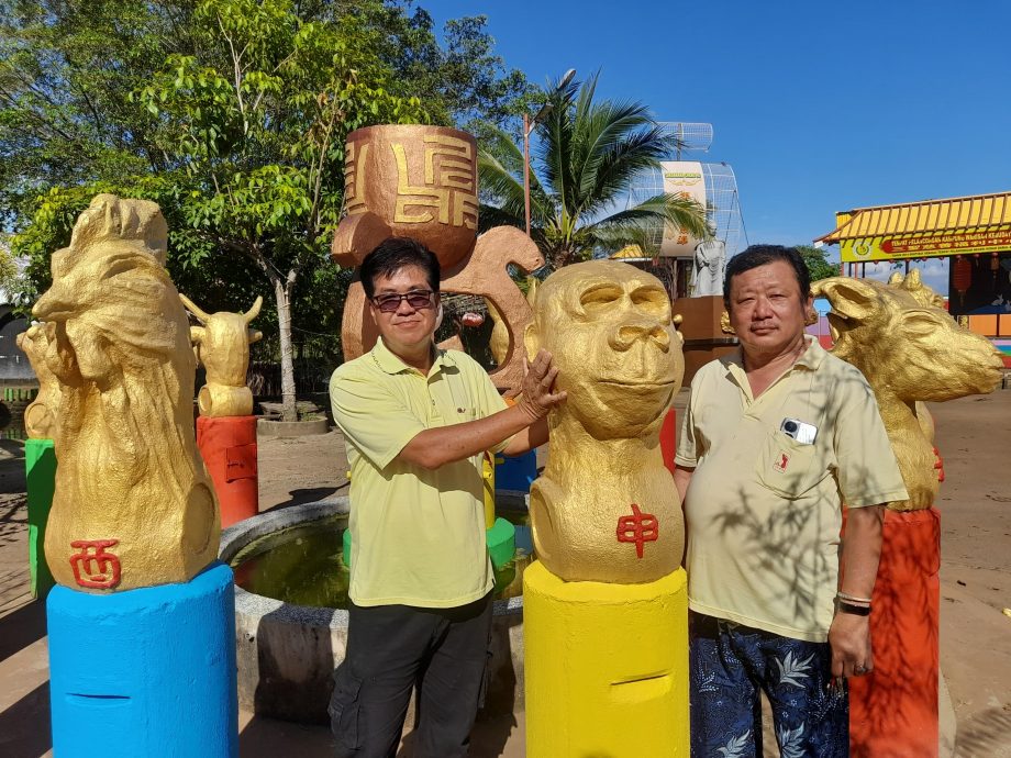 绿量(大北马)三圣文化村各种元素,近看都是再循环回收品