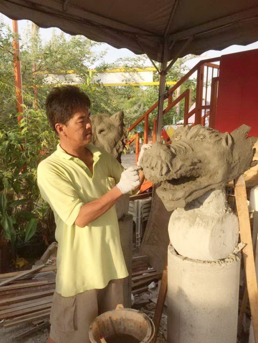 绿量(大北马)三圣文化村各种元素,近看都是再循环回收品