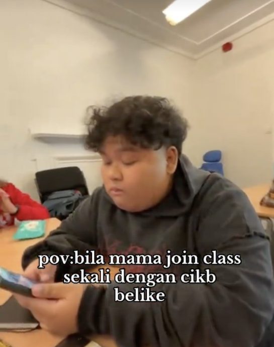 视频|上课刷手机被酸不尊重 Cik B回怼 :“讲师允许的”