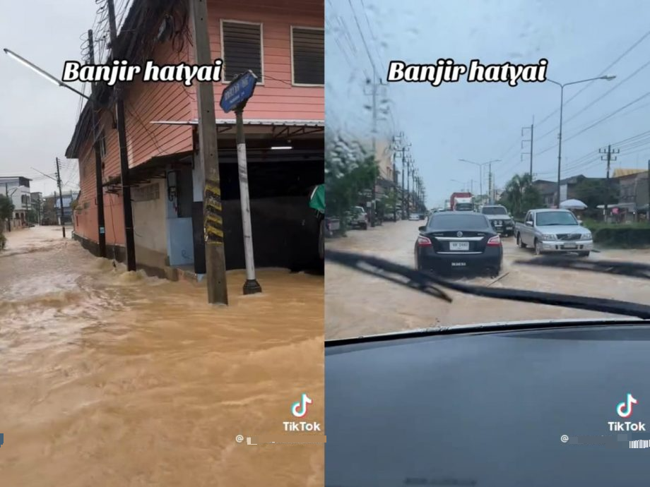 视频|合艾雨下不停还淹水 网民提醒:去度假请三思