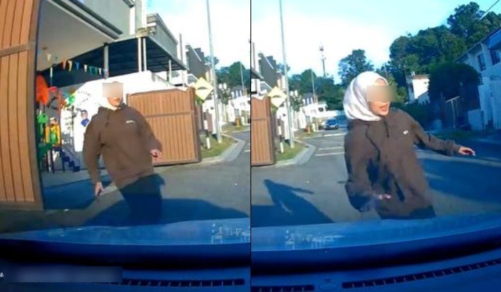 视频|忘拉手刹致轿车倒退滑行 女子冷静反应获网赞