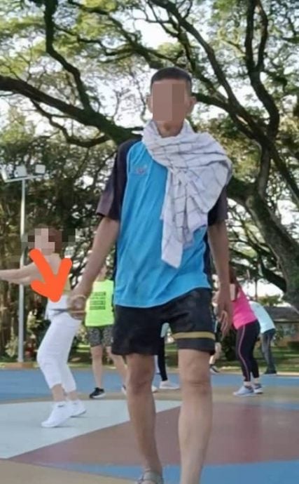 (大北馬)愛蓮園日本花園有可疑男子,揮剪刀佯裝攻擊練體操女生