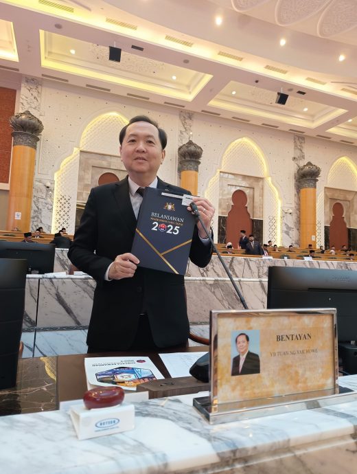 (已签发)柔:【州议会】确保本地中小企业受益 黄益豪吁州政府慎选外资