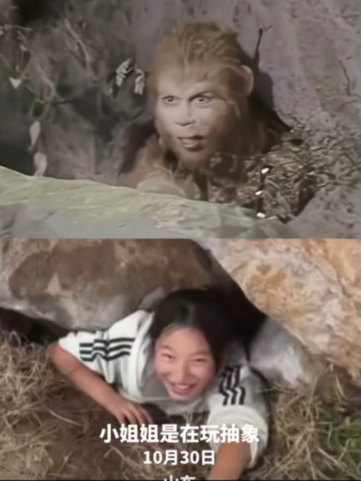 (视频)拼盘∕女生钻假山捡手机卡住 变“五指山下孙悟空”急求救