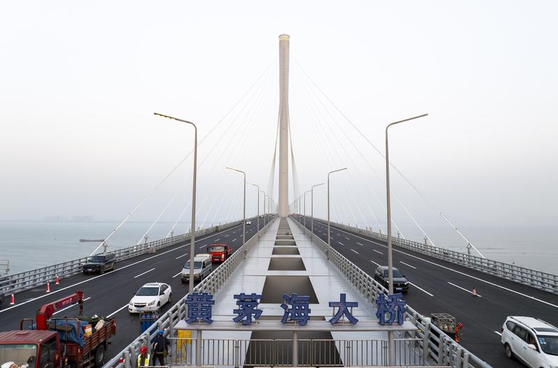 中黄茅海跨海通道周三通车 珠海至江门只需30分钟左右通道