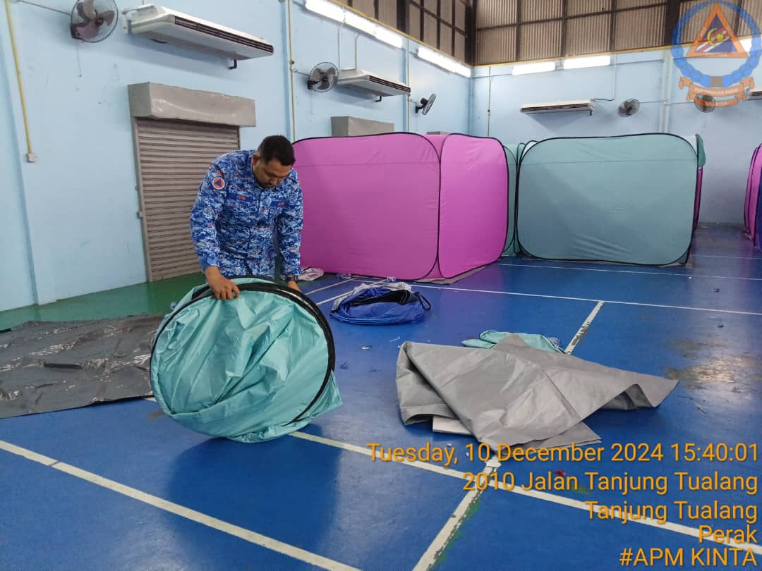 剩中霹34灾黎 近打县2疏散中心关闭