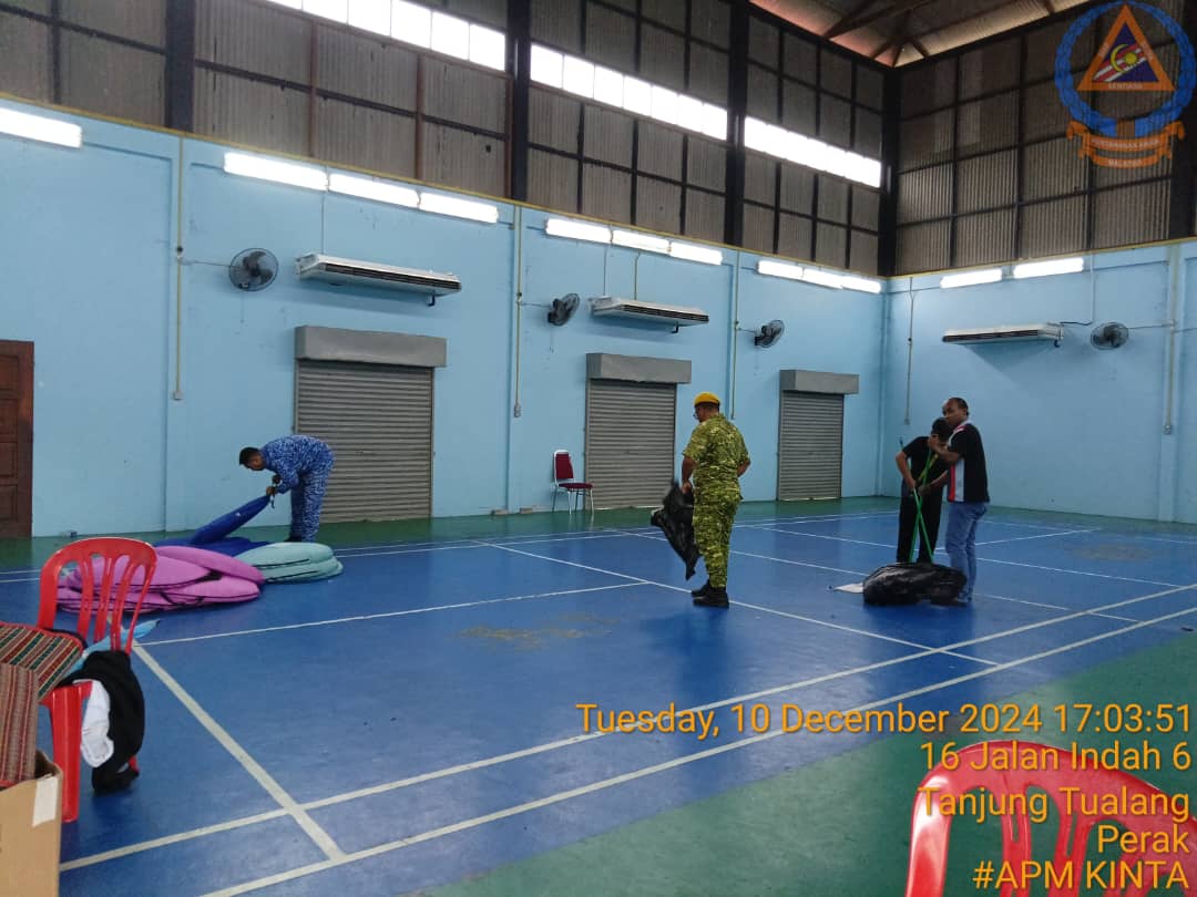 剩中霹34灾黎 近打县2疏散中心关闭