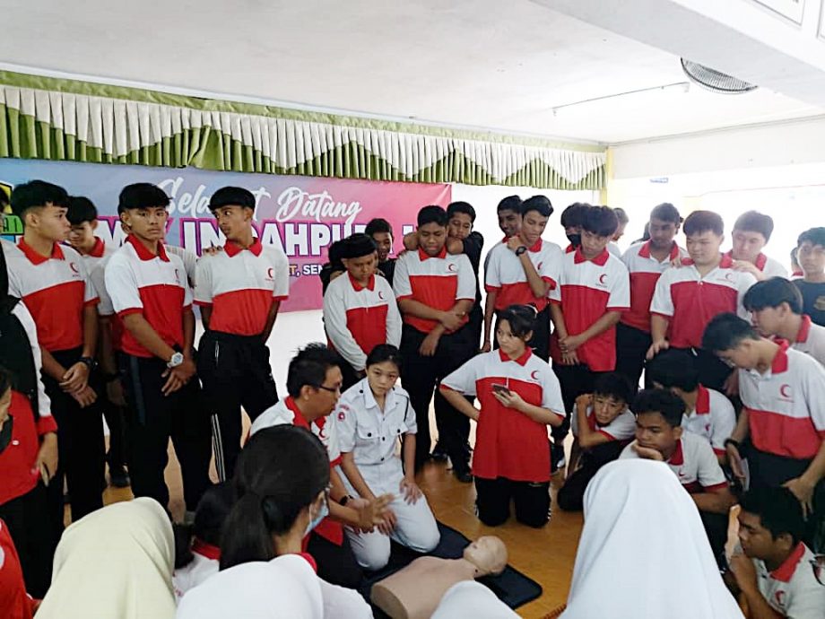 已签发 柔:【善心美事】红新月会古来区会积极服务社区 推动“一家庭一急救员”