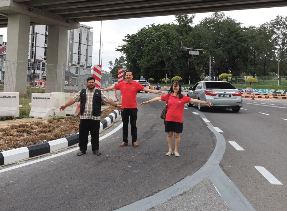 **已签发**柔:丰盛港路旧火车闸门处拓宽工程完成,周忠信:已正式通车